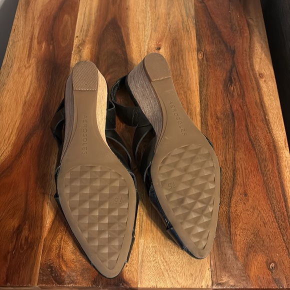 AEROSOLES Carmel Sling Back Wedges-Size 7.5 - Picture 3 of 7